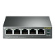 TP-Link TL-SF1005P - Switch - unmanaged - 5 x 10/100 (4 PoE) - desktop - PoE (58 W)