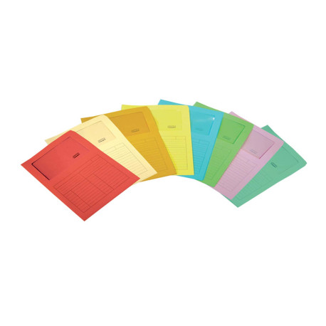 Cartellina a L con finestra Sintex - 120 gr - A4 - arancio - Blasetti - conf. 50 pezzi