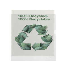Cartellina a L De Luxe - 22 x 30 cm - PP riciclato - buccia pesante - Esselte - conf. 100 pezzi