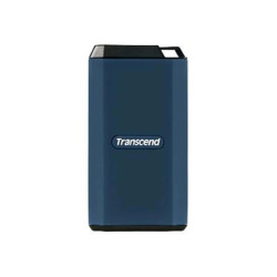 Transcend ESD410C - SSD - crittografato - 4 TB - esterno (portatile) - USB (USB-C connettore) - 256 bit AES - blu scuro
