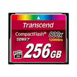 Transcend Premium - Scheda di memoria flash - 256 GB - 800x - CompactFlash