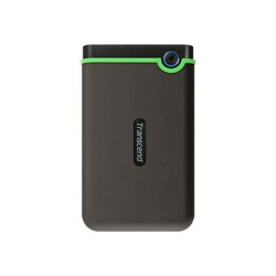 Transcend StoreJet 25M3 - HDD - 1 TB - esterno (portatile) - 2.5" - USB 3.1 Gen 1 - 256 bit AES - grigio ferro