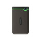 Transcend StoreJet 25M3 - HDD - 2 TB - esterno (portatile) - 2.5" - USB 3.1 Gen 1 - 256 bit AES - grigio ferro