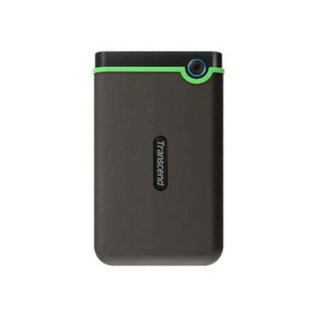 Transcend StoreJet 25M3 - HDD - 2 TB - esterno (portatile) - 2.5" - USB 3.1 Gen 1 - 256 bit AES - grigio ferro
