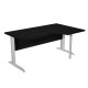 Scrivania Compact Destro - 160 x 60/80/100 cm - nero - Artexport
