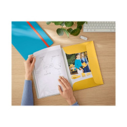 Leitz Cosy Mobile - Porta listini - 20 compartimenti - per A4 Plus - capacità 40 fogli - giallo caldo