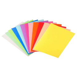 Cartellina semplice Forever - 220 gr - A4 - cartoncino in fibre riciclate - mix 10 colori - Exacompta - conf. 100 pezzi