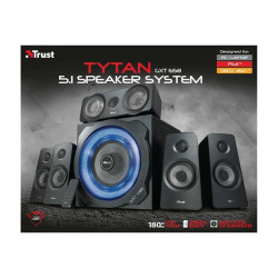 Trust GXT 658 TYTAN - Sistema altoparlanti - 5.1 canali - 90 Watt (Totale) - nero