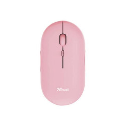 Trust Puck - Mouse - per destrorsi e per sinistrorsi - ottica - 4 pulsanti - senza fili - Bluetooth, 2.4 GHz - ricevitore wirel