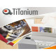 Cartelline termiche Grain - 15 mm - bianco - Titanium - scatola 50 pezzi