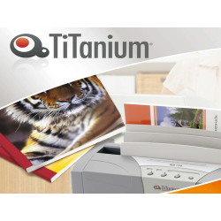 Cartelline termiche Grain - 15 mm - bianco - Titanium - scatola 50 pezzi