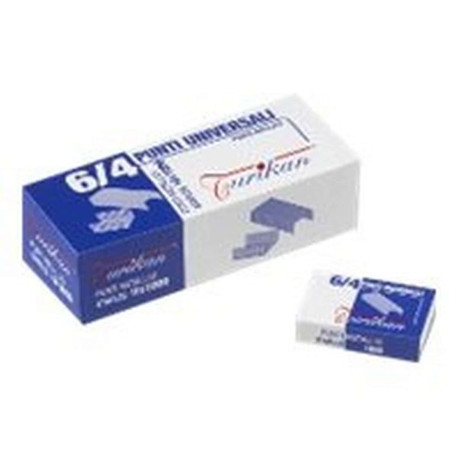 Turikan Universal - Punti metallici - 6/4 - 4 mm - acciaio zincato - pacco da 1000