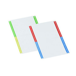 Cartellini per cartelle sospese - 140 mm - Bertesi - pack 10 fogli da 34 cartoncini