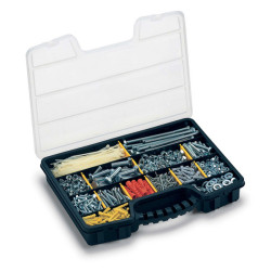 Valigetta portaminuterie ProOrganizer 16" - 39,5 x 30,5 x 6 cm - PPL - trasparente/nero - Terry