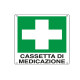 Cartello segnalatore - 16x21 cm - CASSETTA DI MEDICAZIONE - alluminio - Cartelli Segnalatori