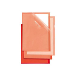 SEI POLI 150 COLOR - Cartella a L - per A4 - rosso (pacchetto di 25)