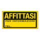 Cartello segnalatore - 30x20 cm - AFFITTASI - PPL - Cartelli Segnalatori