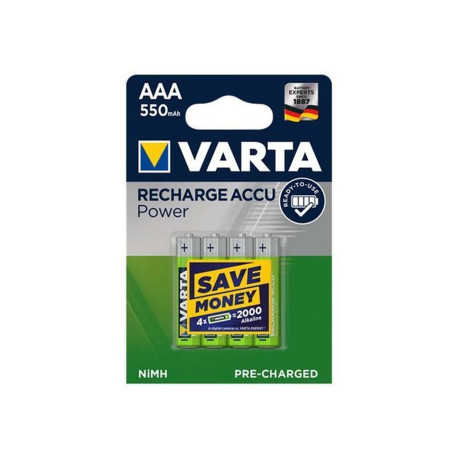 Varta - Batteria 4 x AAA - NiMH - (ricaricabili) - 550 mAh