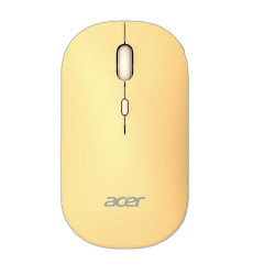 Acer AMR130, Ambidestro, RF senza fili + Bluetooth, 1600 DPI, Giallo