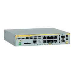 Allied Telesis AT x230-10GP - Switch - L2+ - gestito - 8 x 10/100/1000 (PoE+) + 2 x SFP - desktop, montabile su rack, montaggio
