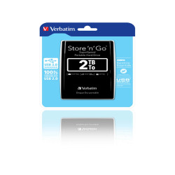 Verbatim - Hard disk portatile Store 'N'Go Usb 3.0 - Nero - 53177 - 2TB