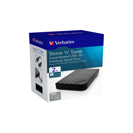 Verbatim - HDD esterno 3.5 USB 3.0 - 47683 - 2TB