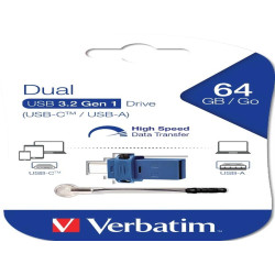 Verbatim - Memoria USB 3.0 Store 'N' Go Dual Drive - USB-A / USB-C - 64 GB - 49967