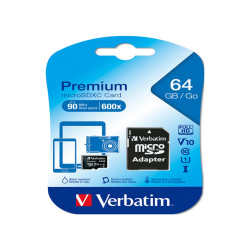 Verbatim - Micro  SDXC Classe 10 fino a 45mb/sec - 44084 - 64GB