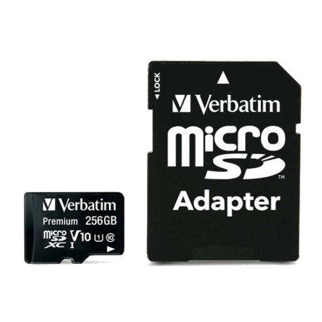 Verbatim - Micro SDXC - Con adattatore - 44087 - 256GB