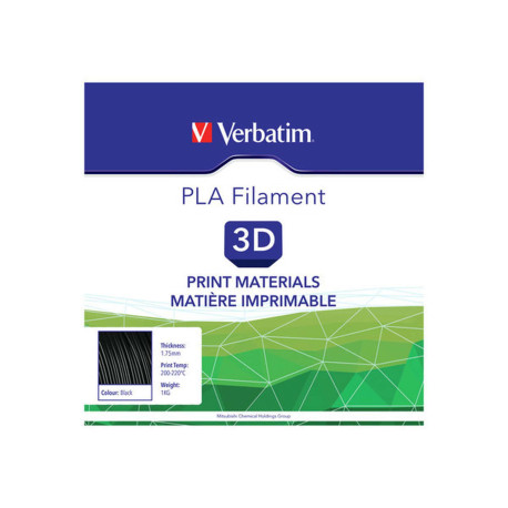 Verbatim - Nero - 1 kg - filamento PLA (3D)