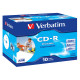 Verbatim - Scatola 10 CD-R DataLife Plus - Jewel Case - 1X-52X - stampabile inkjet - 43325 - 700MB
