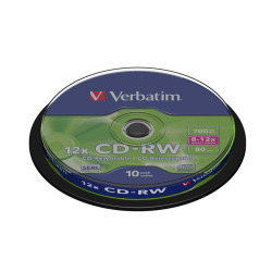 Verbatim - Scatola 10 CD-RW DataLife Plus - 8X-10X - serigrafato - 43480 - 700MB