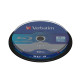 Verbatim - Scatola 10 DVD Blu Ray BD-R SL - Jewel Case - Bianco/Blu - 43742 - 25GB