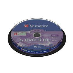 Verbatim - Scatola 10 DVD+R Dual Layer - serigrafato Spindle - 43666 - 8,5GB