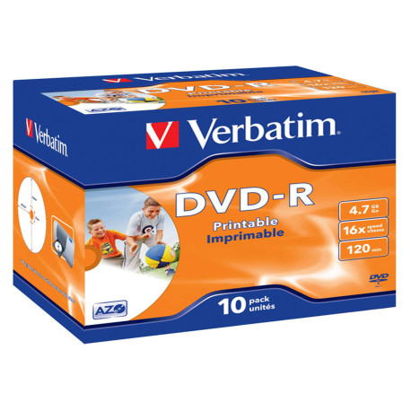 Verbatim - Scatola 10 DVD-R - Jewel Case - 43521 - 4,7GB