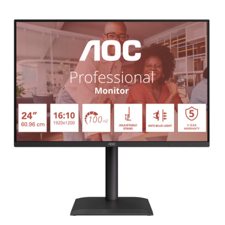 AOC E4 X24E4U, 61 cm (24"), 1920 x 1200 Pixel, Full HD, LED, 4 ms, Nero