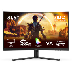 AOC G4 C32G42ZE, 80 cm (31.5"), 1920 x 1080 Pixel, Full HD, LED, 4 ms, Nero, Rosso