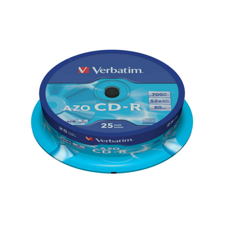 Verbatim - Scatola 25 CD-R DataLife Plus - 1x-52x - serigrafato - 43352 - 700MB
