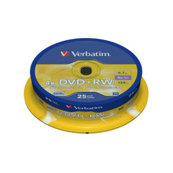 Verbatim - Scatola 25 DVD+RW - serigrafato Spindle - 43489 - 4,7GB