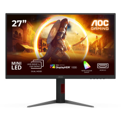 AOC G4 U27G4XM, 68,6 cm (27"), 3840 x 2160 Pixel, 4K Ultra HD, LED, 1 ms, Nero, Rosso