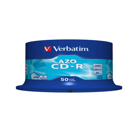 Verbatim - Scatola 50 CD-R DataLife Plus - 1X-52X - serigrafata crystal - 43343 - 700MB