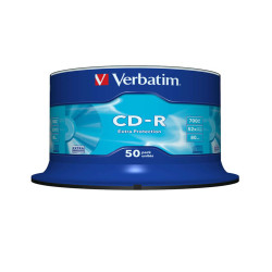 Verbatim - Scatola 50 CD-R DataLife Plus Extra Protection - 1x-52x - serigrafato - 43351 - 700MB