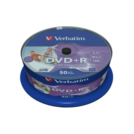 Verbatim - Scatola 50 DVD+R - stampabile - 43512 - 4,7GB