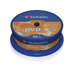 Verbatim - Scatola 50 DVD-R - argento lucido - 43548 - 4,7GB