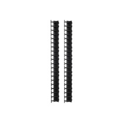 APC - Pannello di gestione cavi rack - nero - 42U (pacchetto di 2) - per P/N: AR9300SP, AR9300SP-R, SMX3000HVTUS, SMX3000LVUS, 