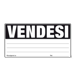 Cartello Vendesi - 24 x 33cm - colori assortiti - Edipro