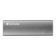 Verbatim Vx500 - SSD - 120 GB - esterno (portatile) - USB 3.1 Gen 2 (USB-C connettore) - grigio spazio
