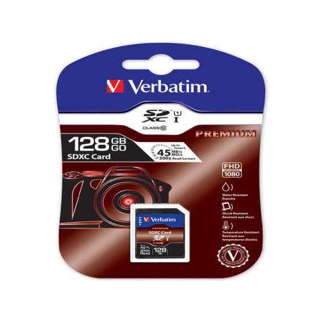 Vertbatim - Scheda SDHC Premium SDXC Class 10/UHS-1 - 44025 - 128GB