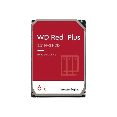 WD Red Plus WD60EFPX - HDD - 6 TB - interno - 3.5" - SATA 6Gb/s - 5400 rpm - buffer: 256 MB