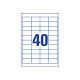 Avery - Bianco - 48.5 x 25.4 mm 4000 etichette (100 foglio(i) x 40) etichette multiuso